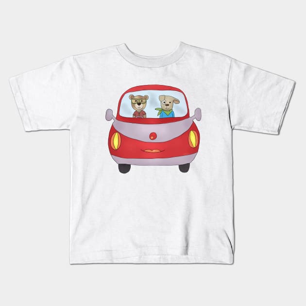 Auf und Davon Kids T-Shirt by Blumchen